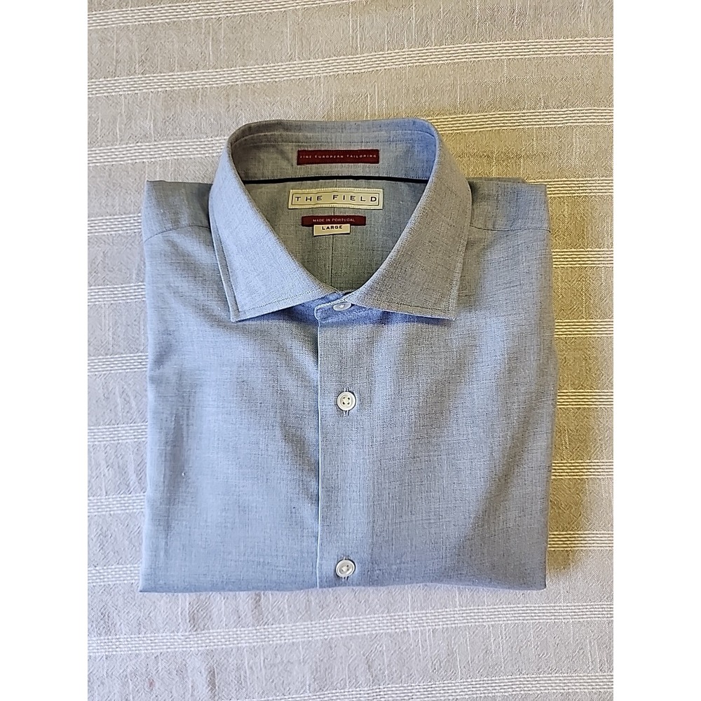 THE FIELD NEW SZ L Men's Cotton/Cashmere Button Front Shirt $350